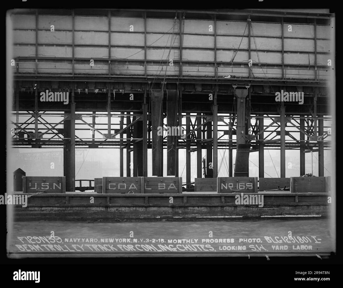 Monthly Progress Photo, Building 1291801 IBeam Trolley Track for