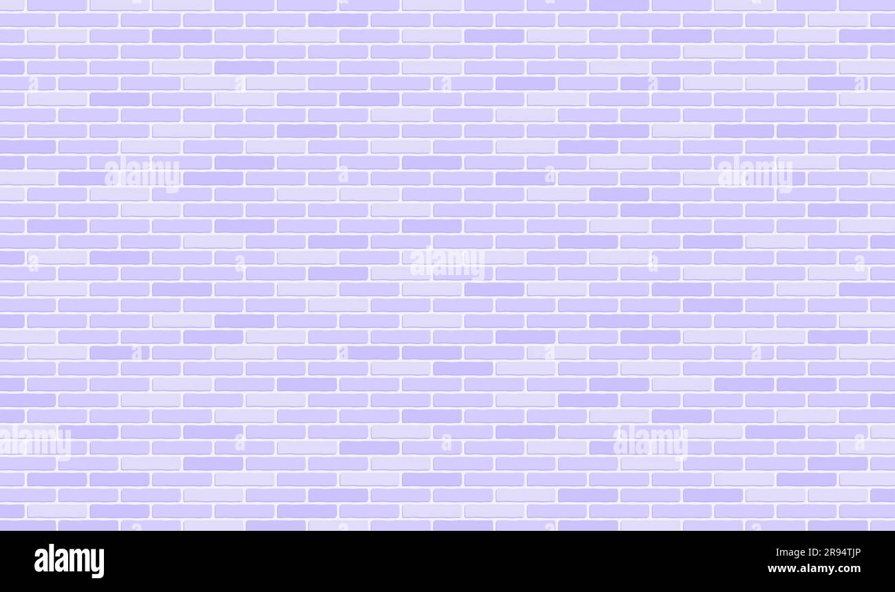 Pastel purple brick wall background. Flat vector illustration Stock Vector