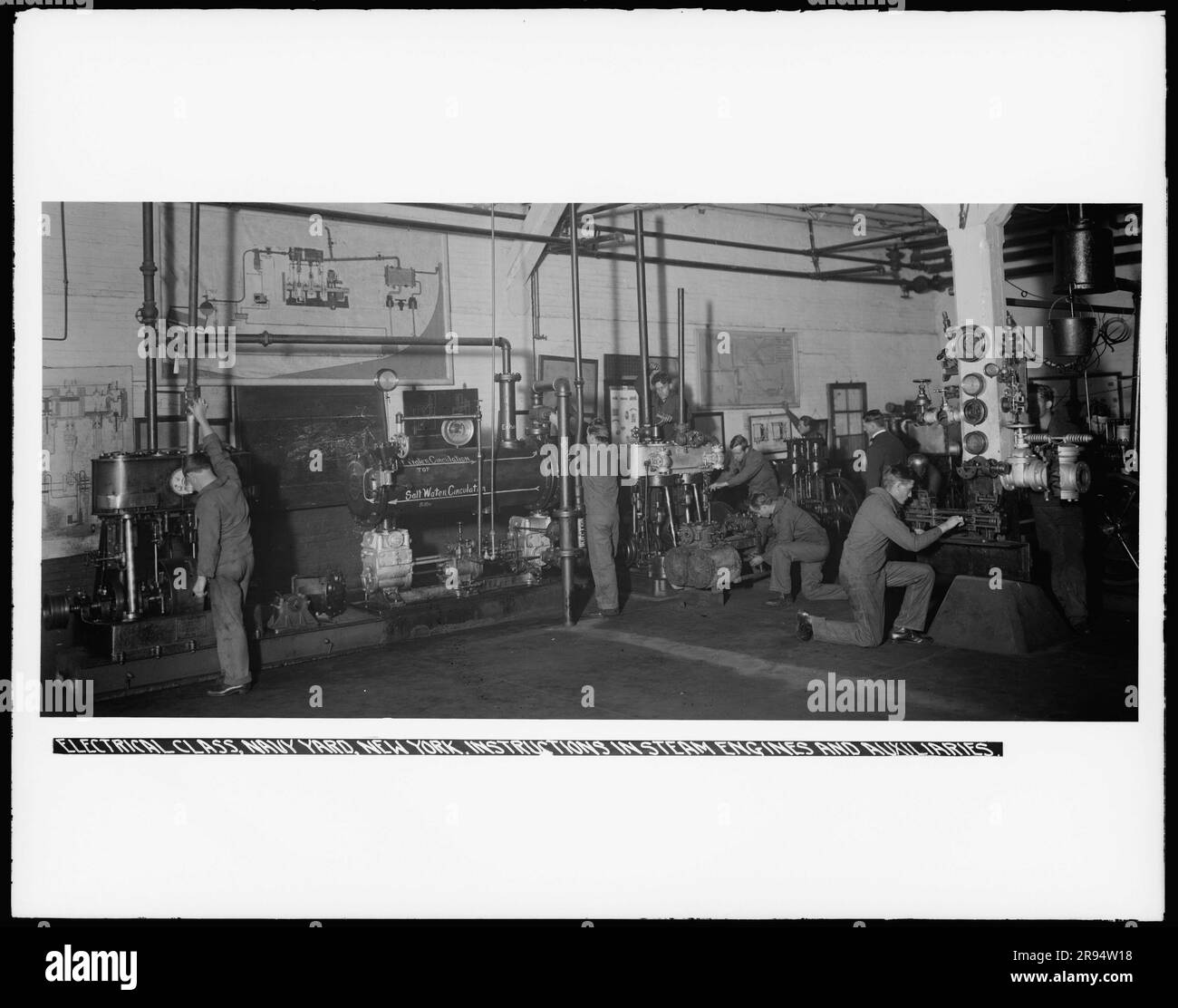 Electrical Class, Instructions in Steam Engines and Auxiliaries. Glass