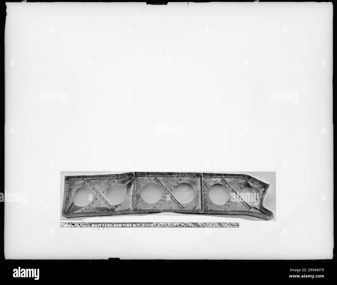 Experimental Floor Number 9. Glass Plate Negatives of the Construction ...