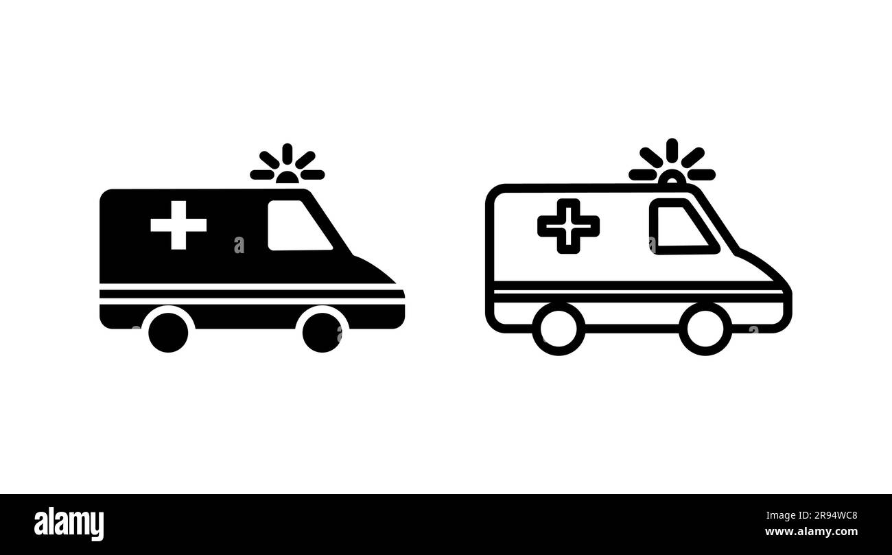 Ambulance icon vector. Ambulance car icon Stock Vector Image & Art - Alamy