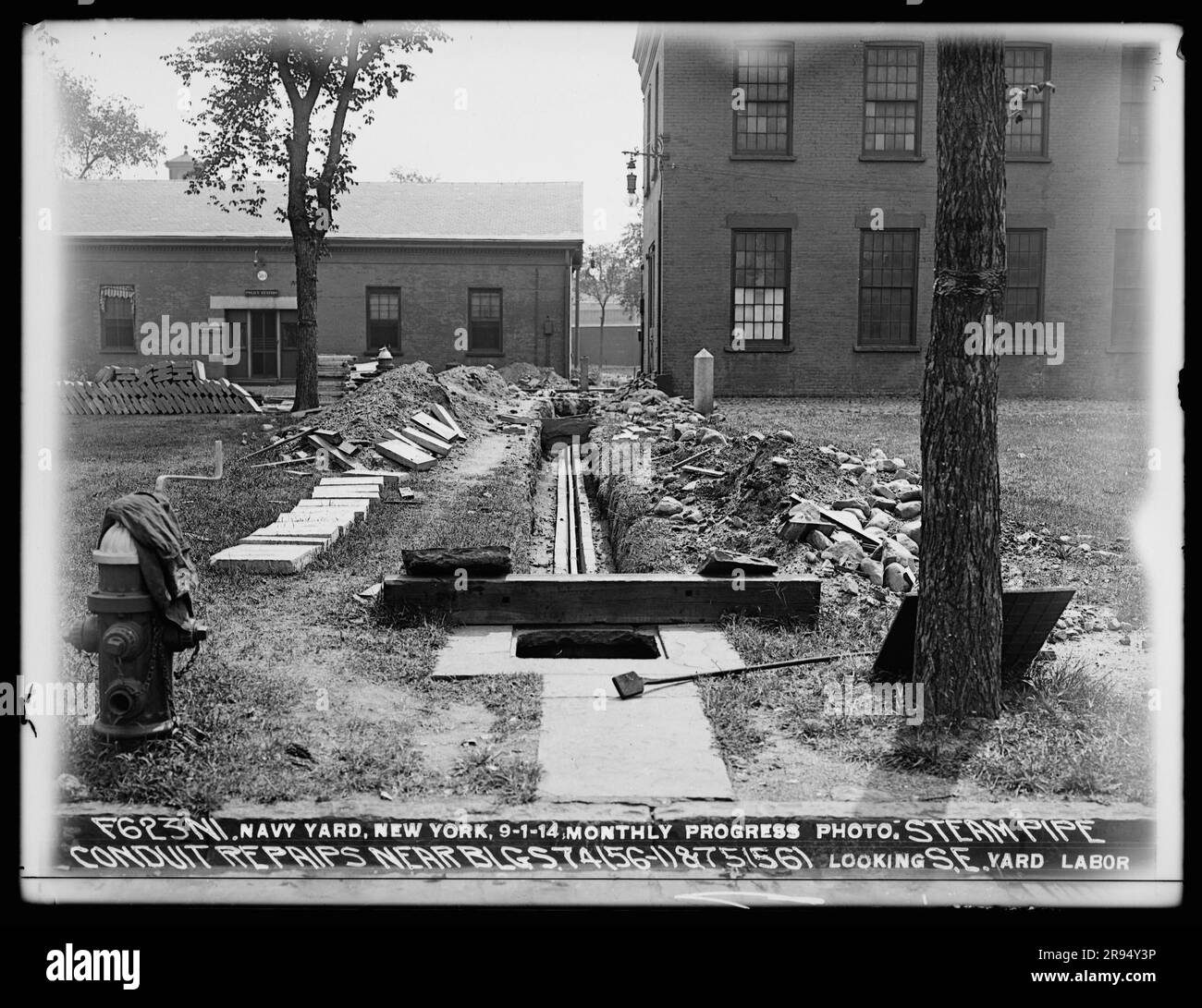 Monthly Progress Photo, Steam Pipe Conduit Repairs Near Buildings 74