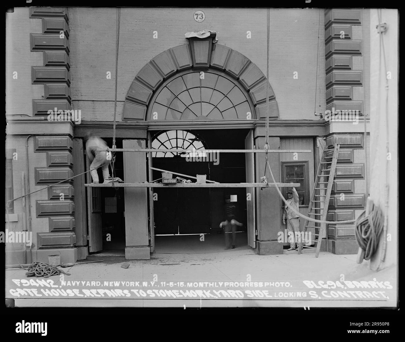 Monthly Progress Photo, Building 94, Barracks Gate House Repairs to ...