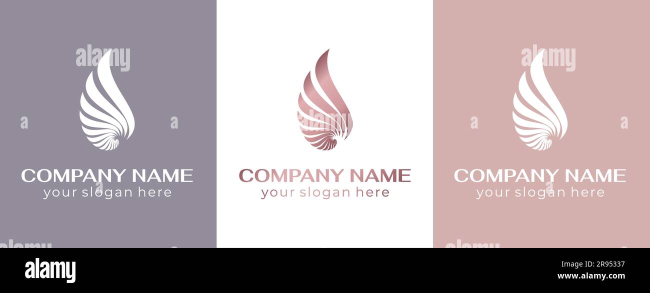 Shell logo. Modern seashell, naulilus. Elegant linear logo. Template to ...