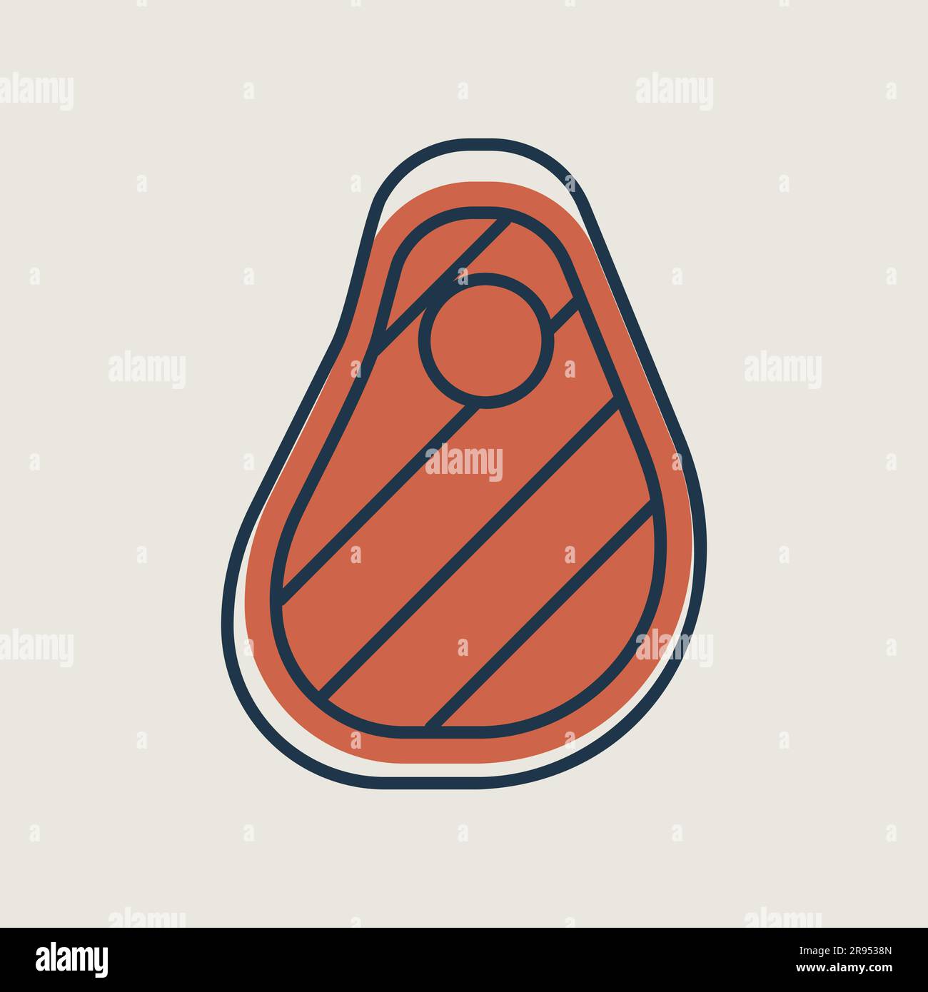 Steak vector icon food meat. Barbecue and bbq grill sign. Graph symbol ...