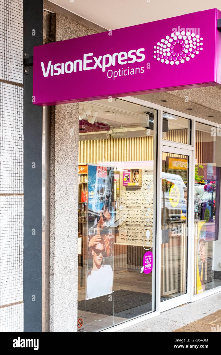 Vision Express opticians shop front UK Stock Photo Alamy