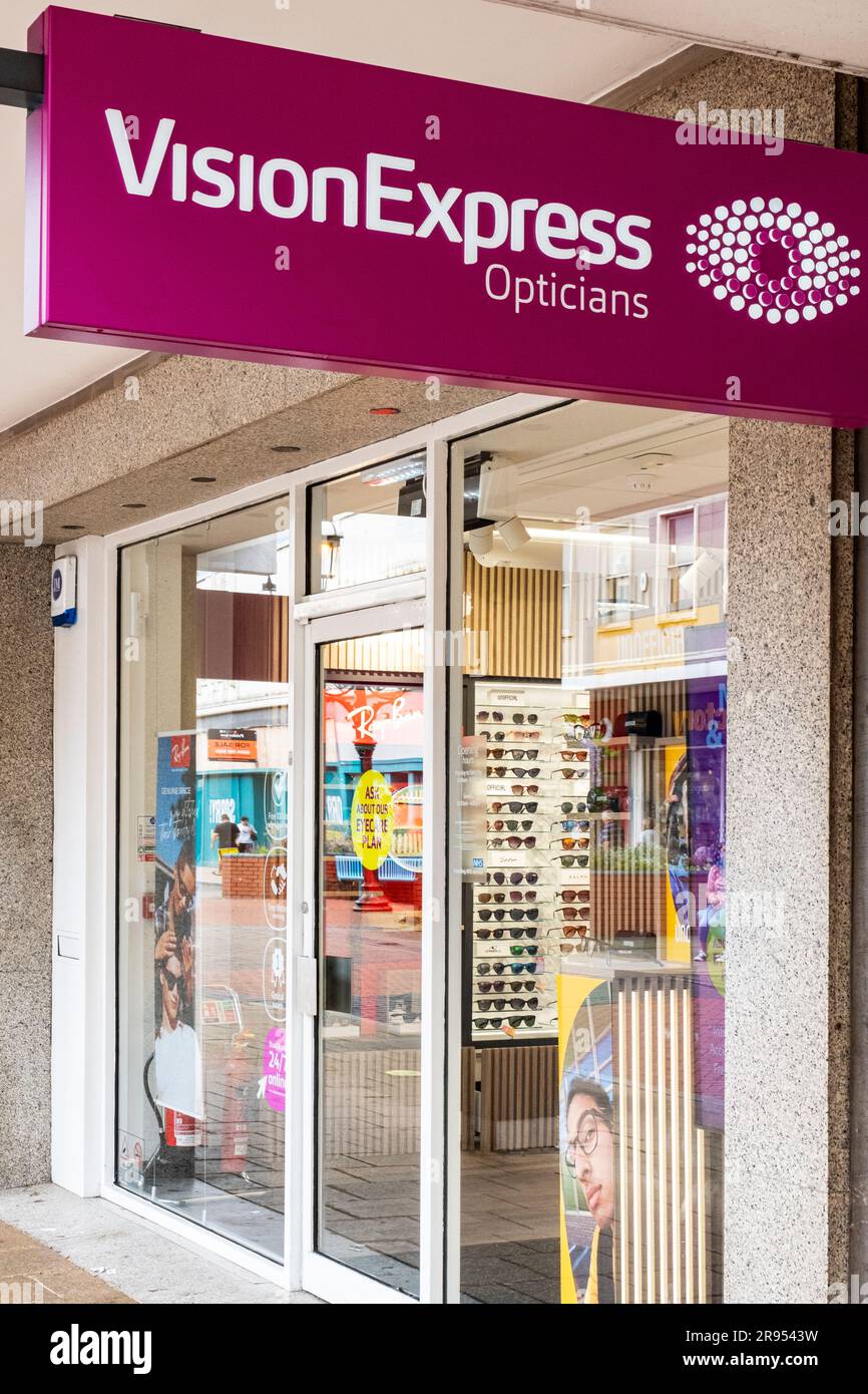 Vision Express opticians shop front UK Stock Photo