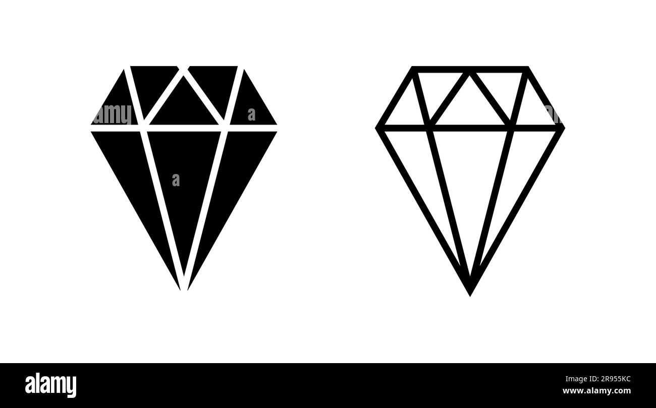 Diamond icon vector. gem icon. crystal stone Stock Vector Image & Art ...