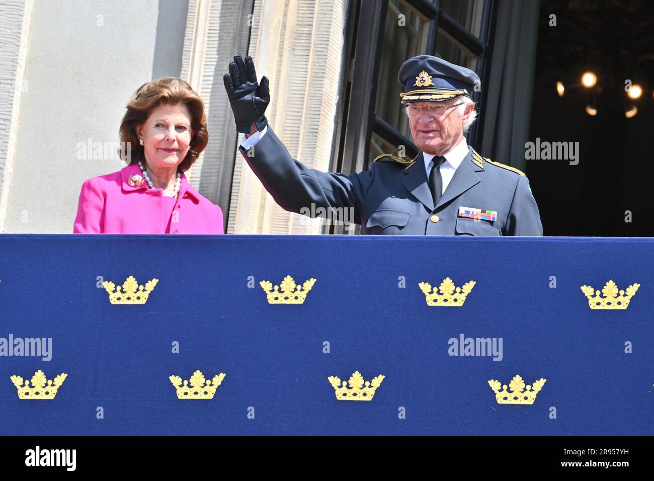 Queen Silvia and King Carl Gustaf take part in the celebration of 500 ...