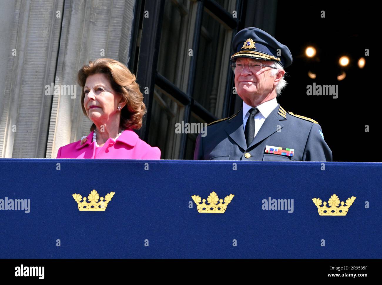 Queen Silvia and King Carl Gustaf take part in the celebration of 500 ...