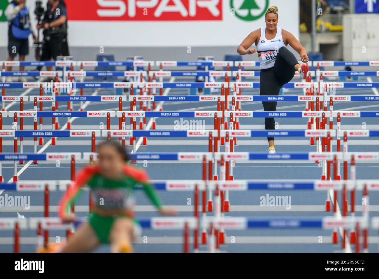 Chorchow, Poland. 24th June, 2023. Jolien Boumkwo pictured in action in