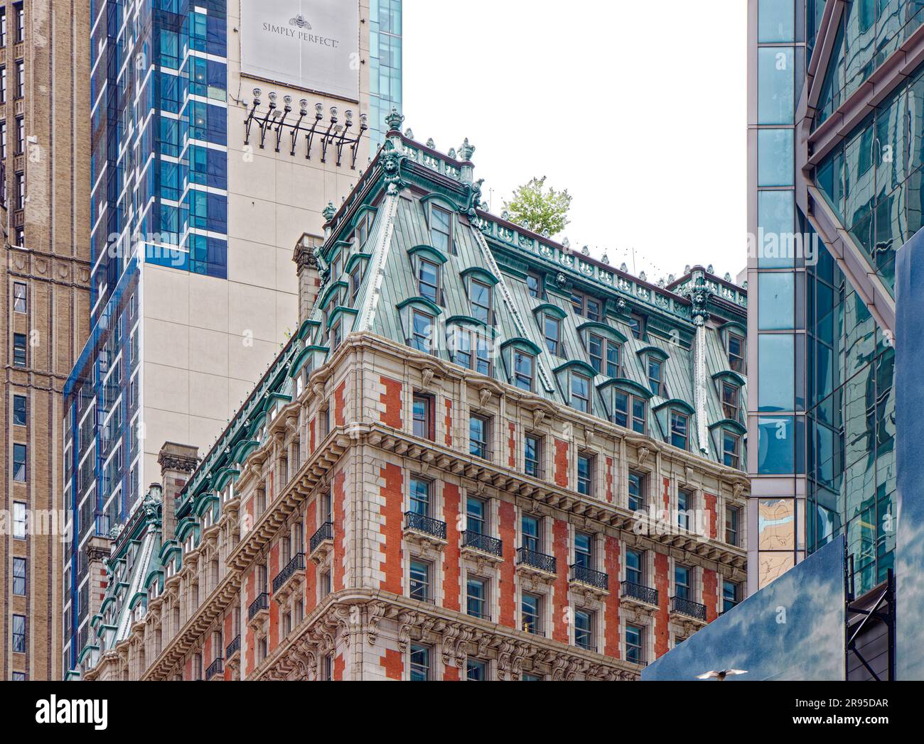 The Knickerbocker, a Mansardroofed brickandterra cotta Times Square