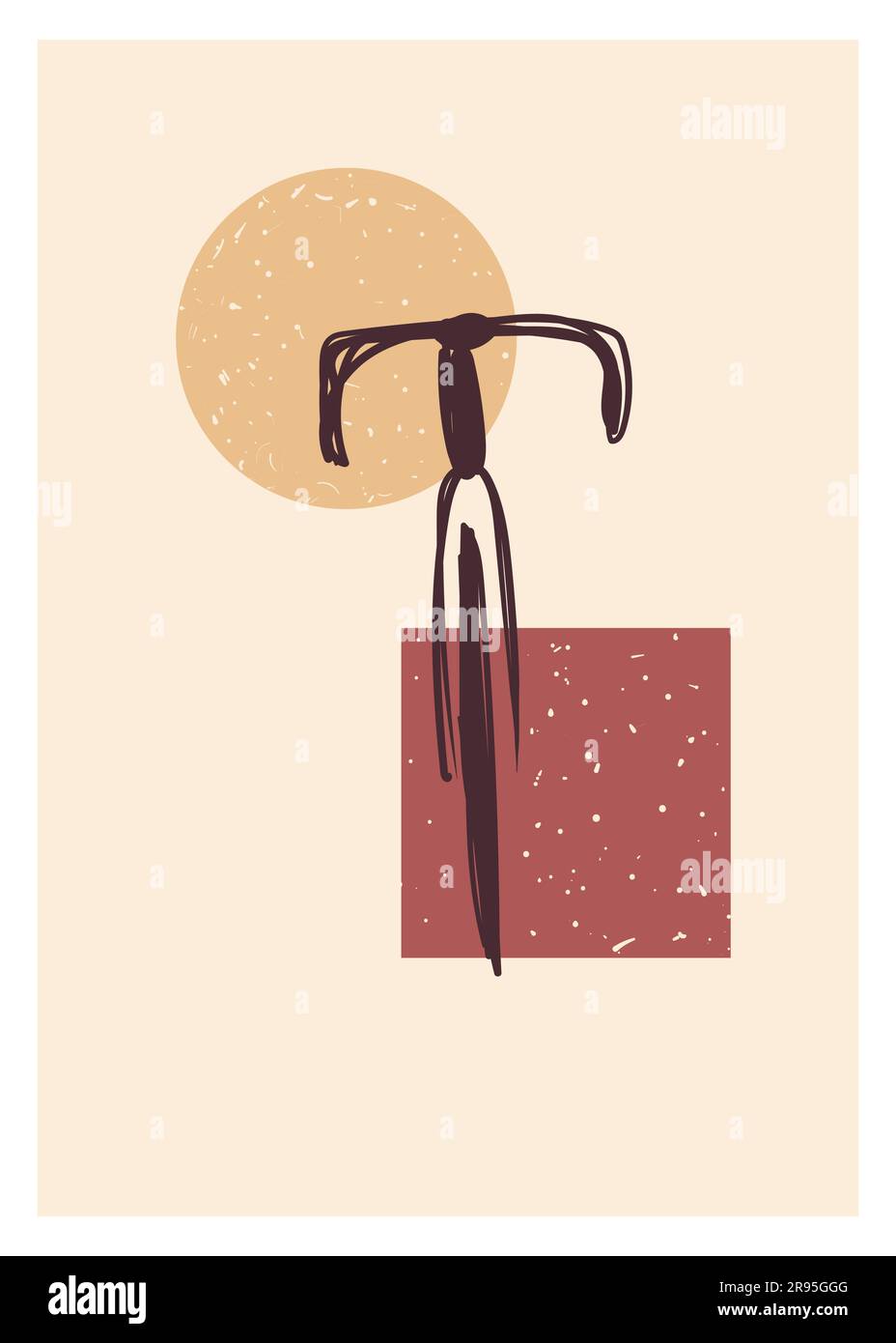 Abstract Cycling Vector road bike contemporary abstract style cycling vector illustration Stock ...