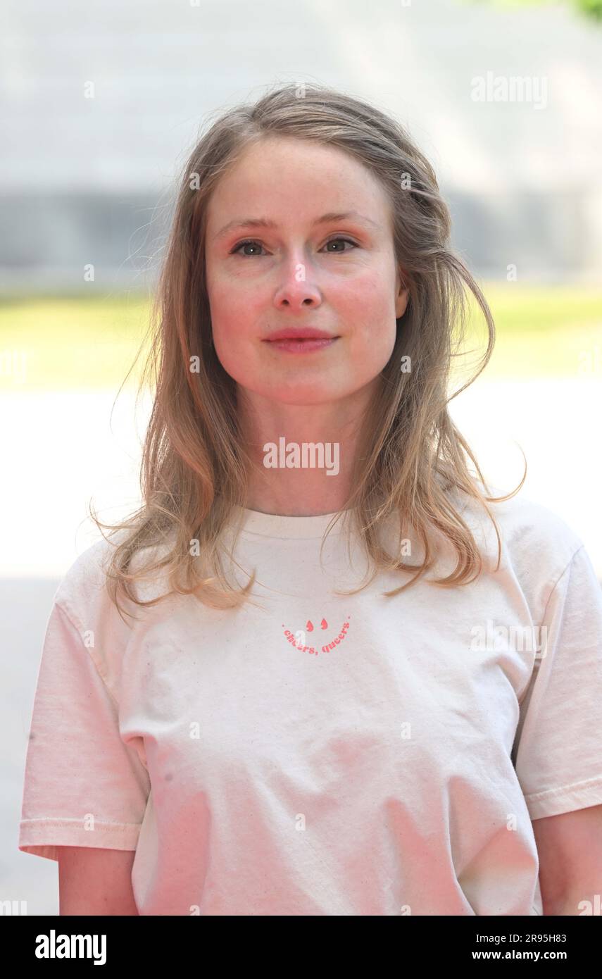 24 June 2023, Bavaria, Munich Actress Odine Johne stands in front of
