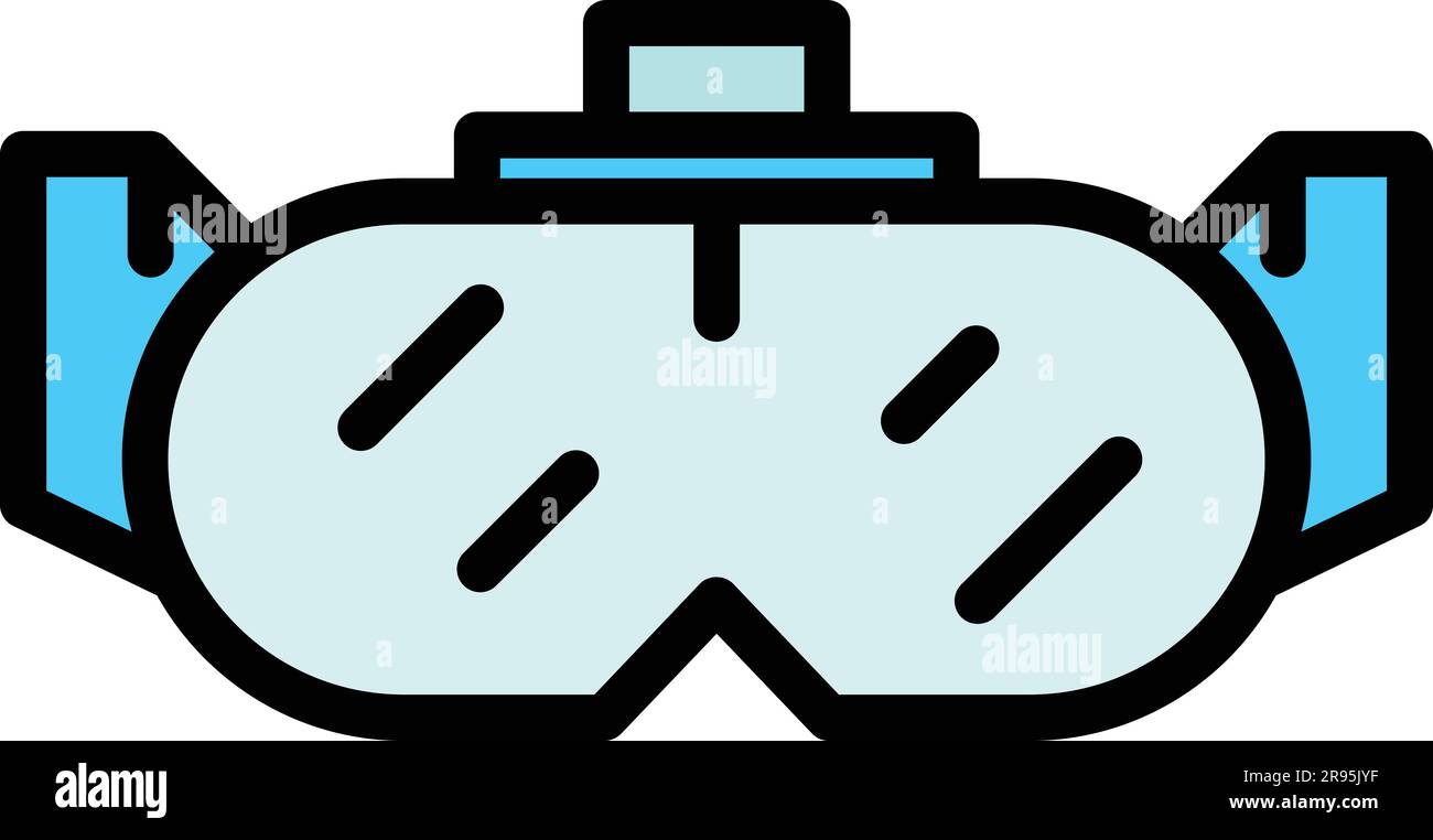 Goggles mask icon. Outline Goggles mask vector icon for web design