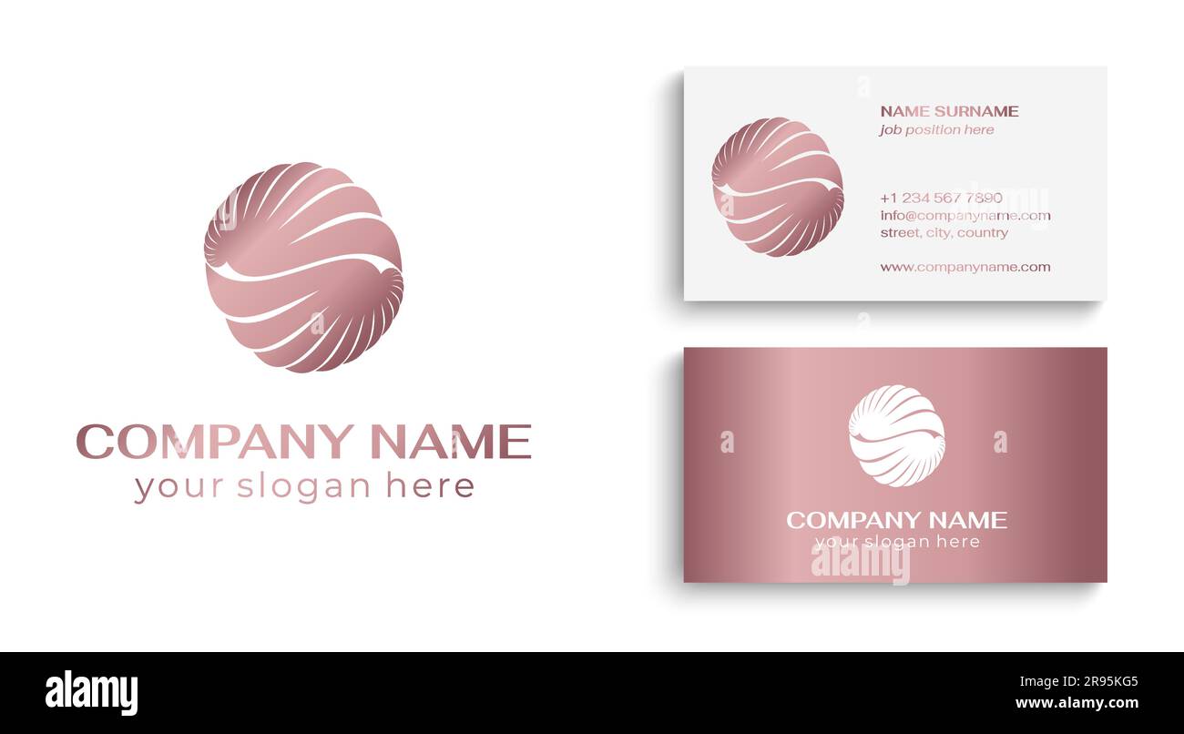 Shell logo. Modern seashell, naulilus. Elegant linear logo. Template to ...