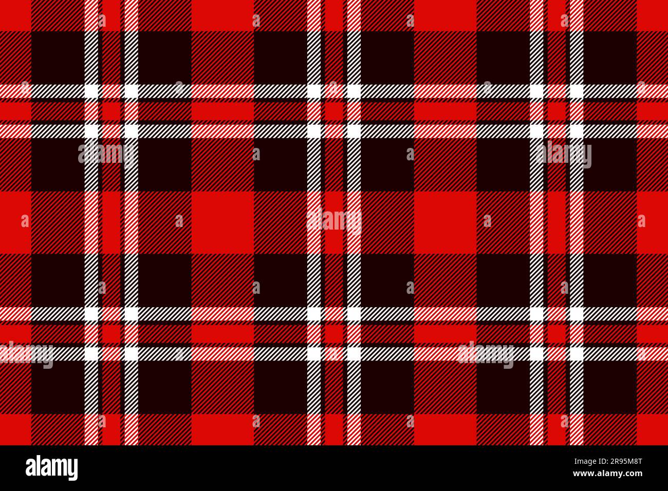 Plaid background, check seamless pattern in red. Vector fabric texture for textile print, wrapping paper, gift card, wallpaper flat design. Stock Vector