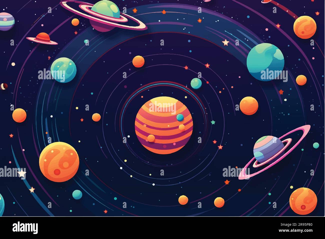 Fantasy outer space Stock Vector Images - Alamy