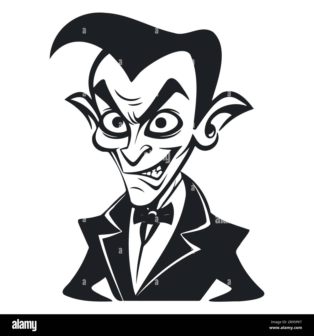 A cartoon illustration of a Dracula Vampire Character Stock Vector Image &  Art - Alamy