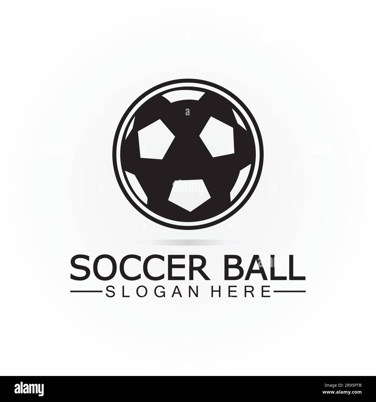 Soccer ball logo design Icon & Symbol Vector Template. football logo