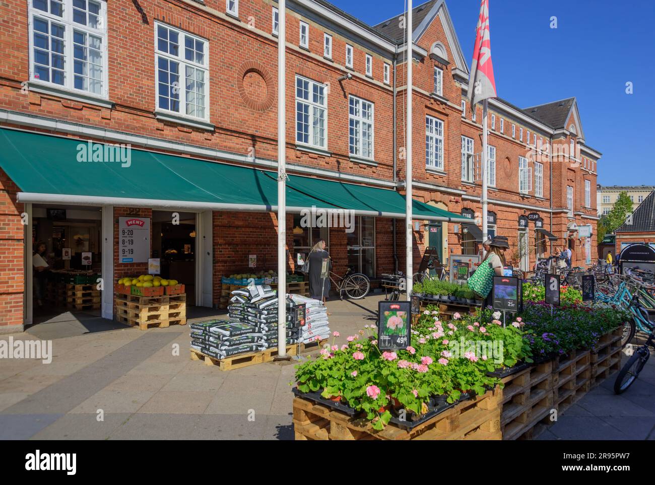 Kopenhagen, Østerfælled Torv // Copenhagen, Østerfælled Torv Stock