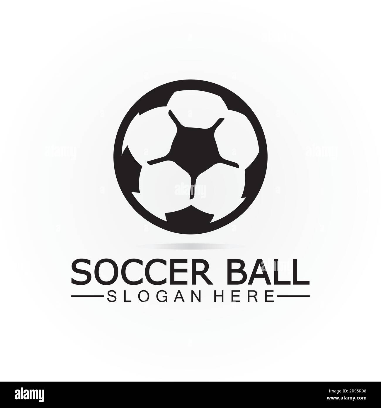 Soccer ball logo design Icon & Symbol Vector Template. football logo