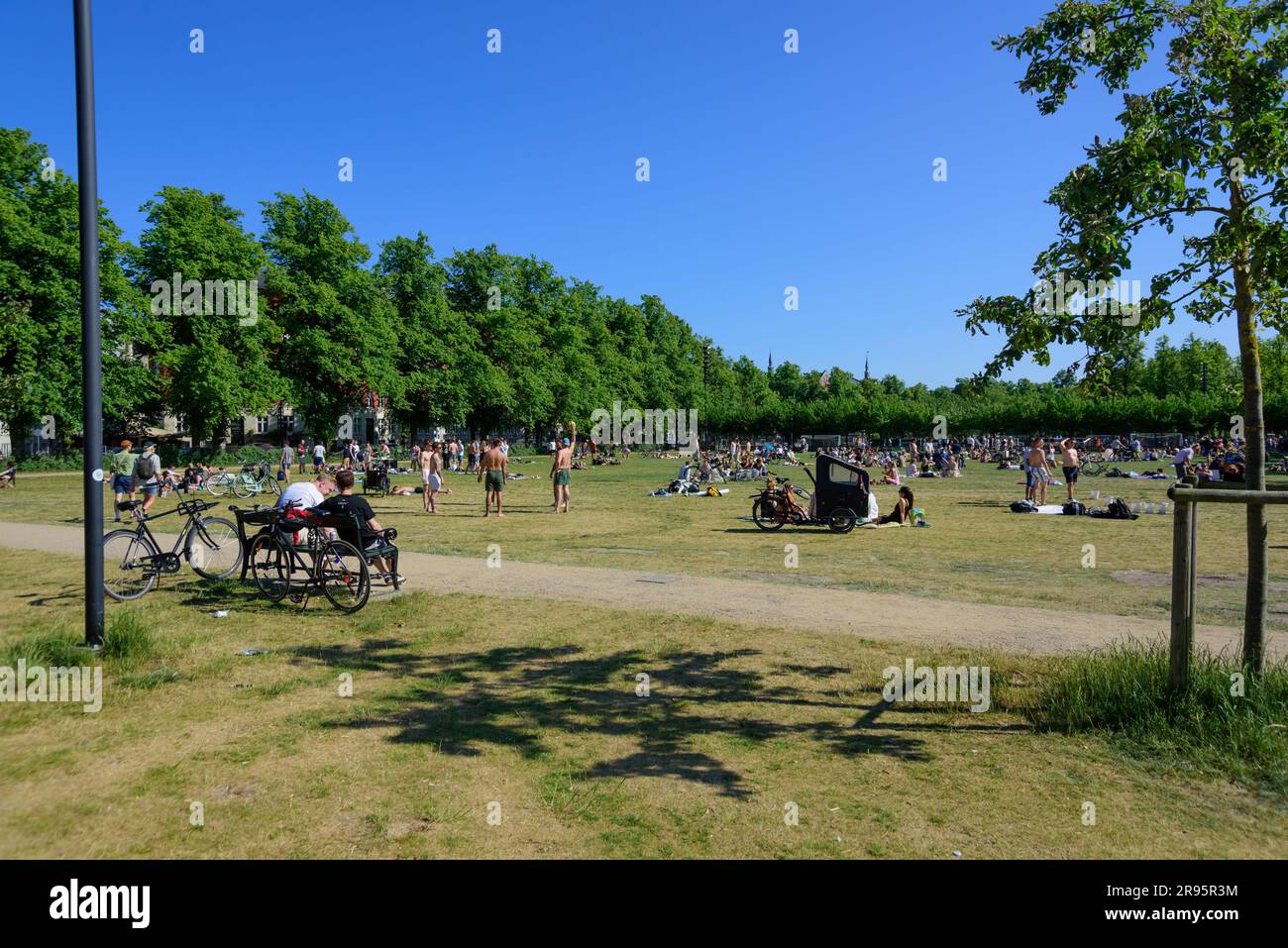 Kopenhagen, Nørrebropark // Copenhagen, Nørrebroparken Stock Photo