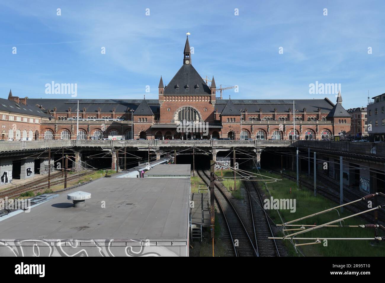Kopenhagen Hauptbahnhof // Copenhagen Main Train Station Stock Photo