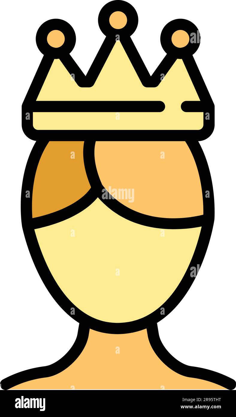 Narcissism crown icon. Outline Narcissism crown vector icon for web ...
