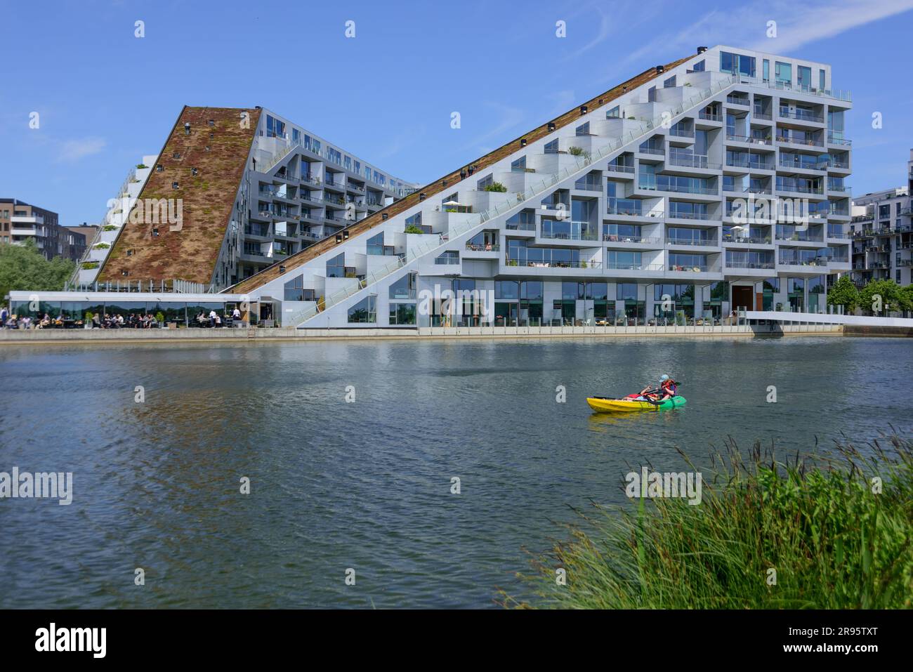 Kopenhagen, Stadtentwicklungsgebiet Ørestad, 8 Tallet // Copenhagen, City Development Area Ørestad, 8 House Stock Photo