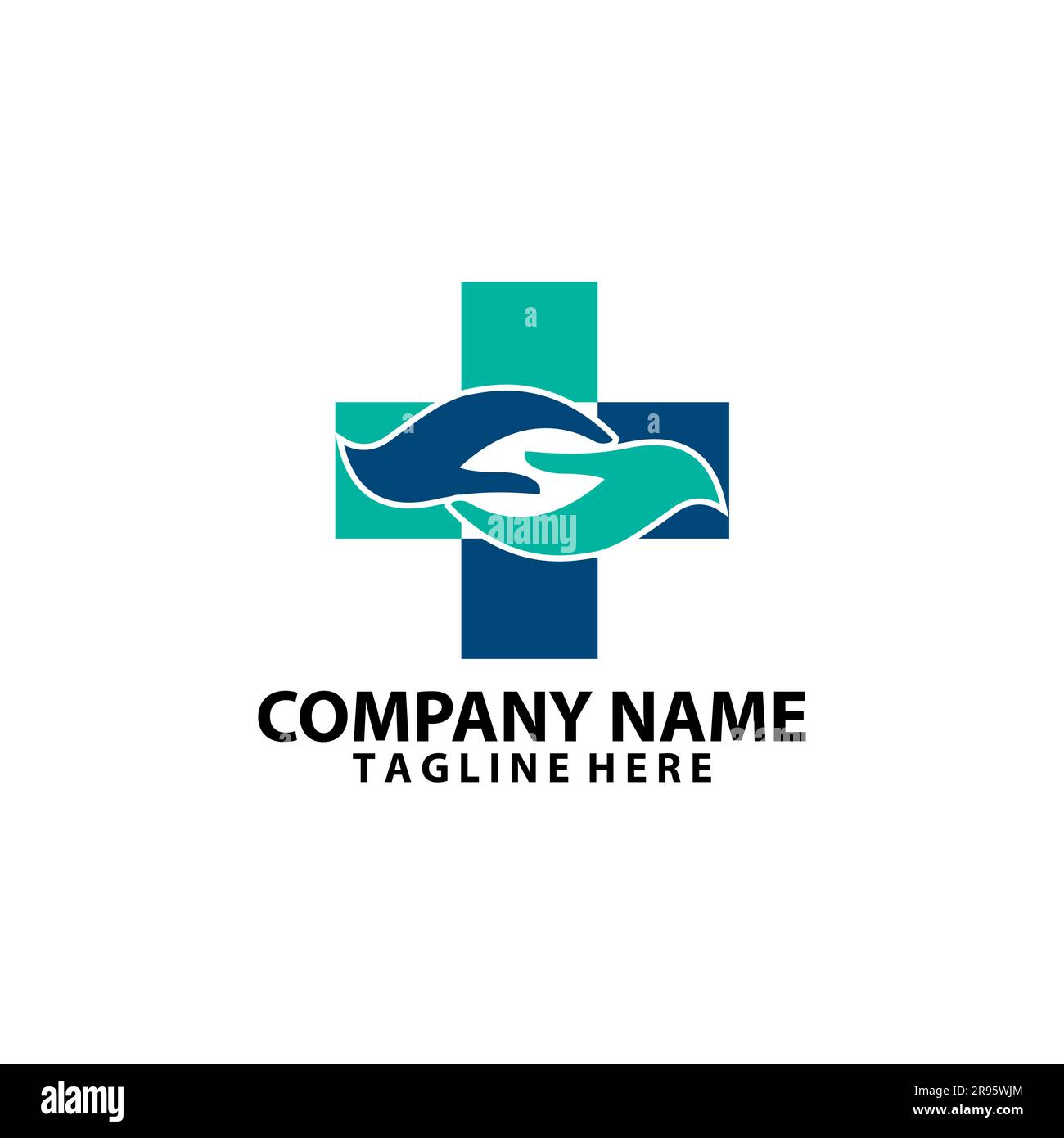 Medical Care Logo Design Vector Stock Vector