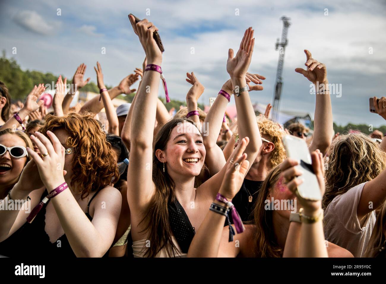 Odense, Denmark. 24th June, 2023. Festival goers seen at a live concert