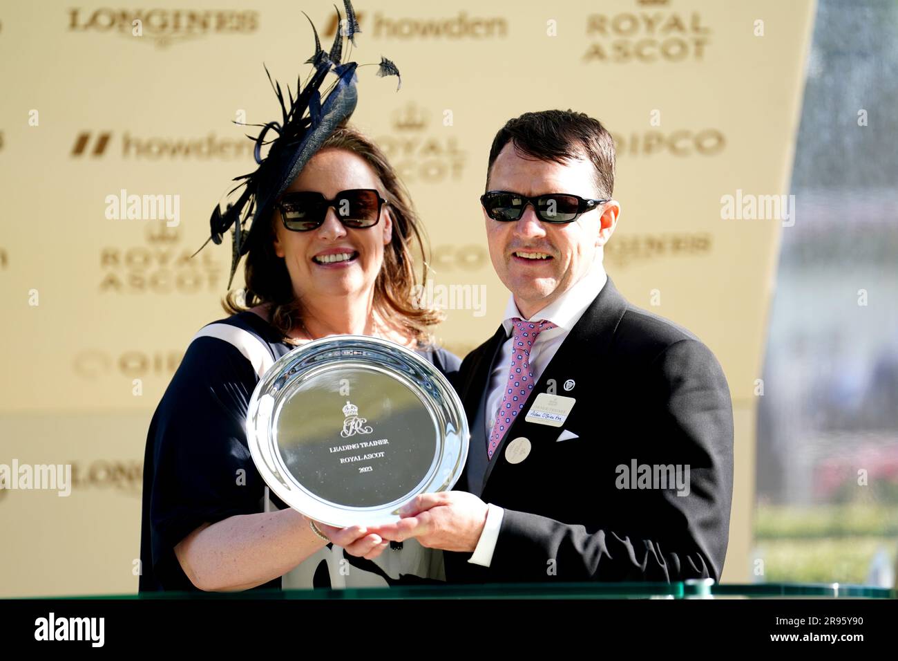 Trainer Aidan O Brien And His Wife Anne Marie Pose For A Photo With His Trainer Aidan O Brien And His Wife Anne Marie Pose For A Photo With His