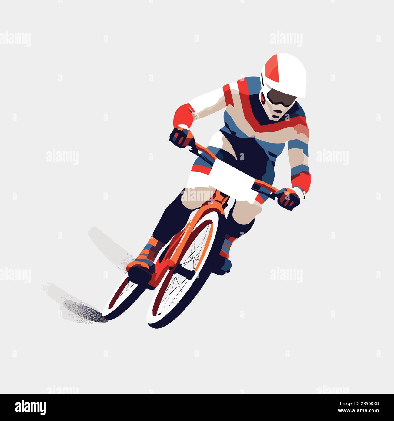BMX racing vector flat minimalistic isolated Stock Vector Image & Art