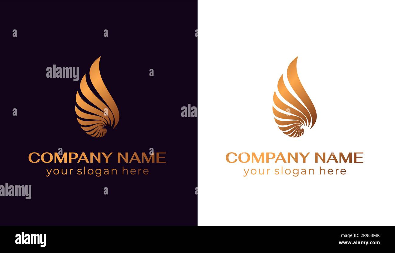 Shell logo. Modern seashell, naulilus. Elegant linear logo. Template to ...