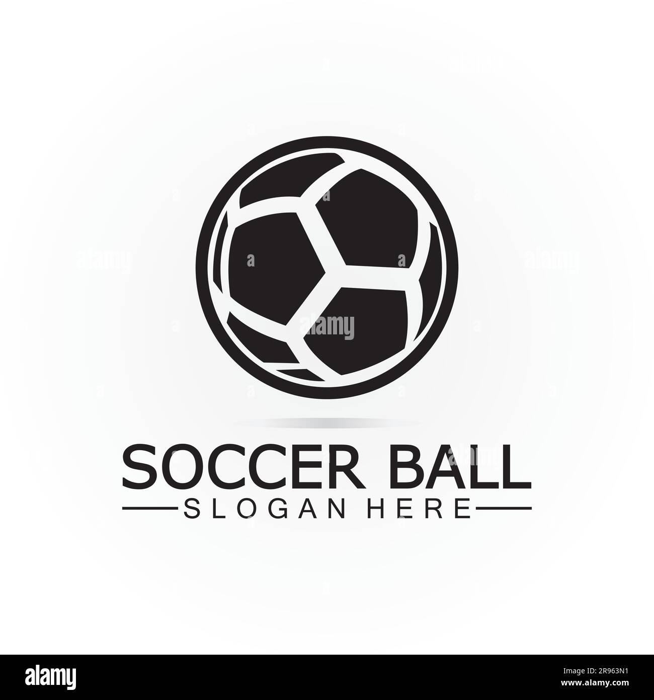 Soccer ball logo design Icon & Symbol Vector Template. football logo