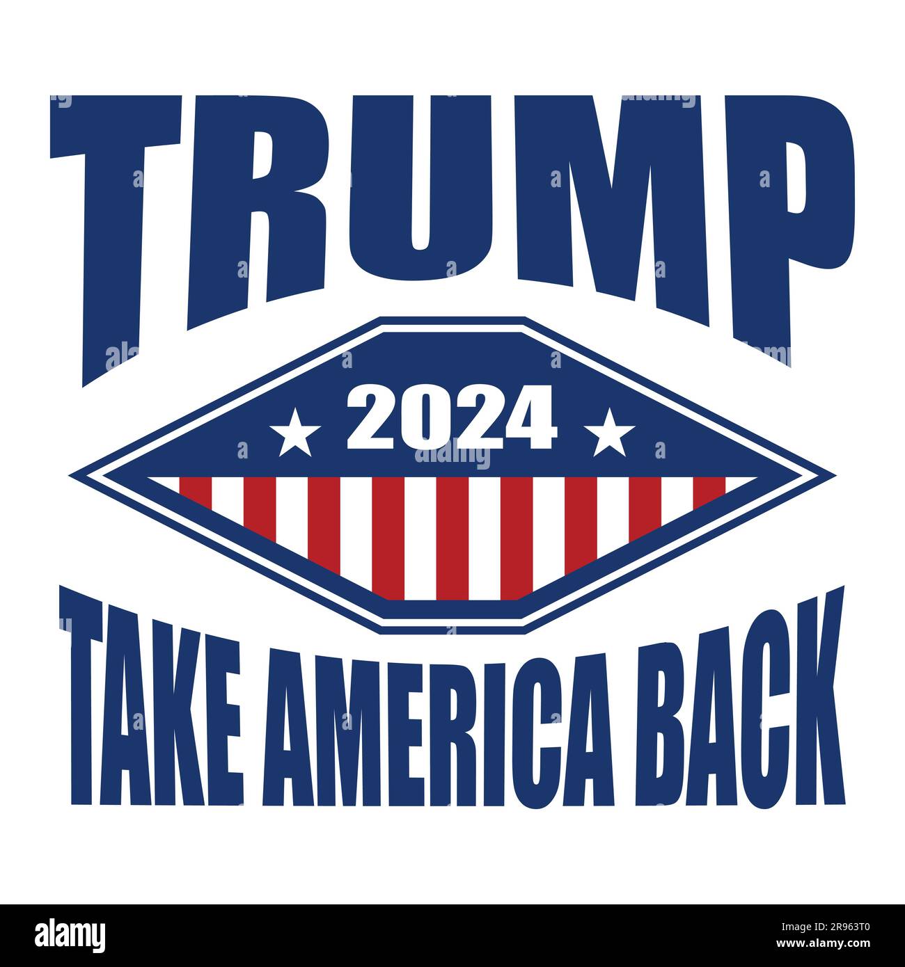 Trump reelection in 2025. Trump 2025. Vector illustration Stock Vector