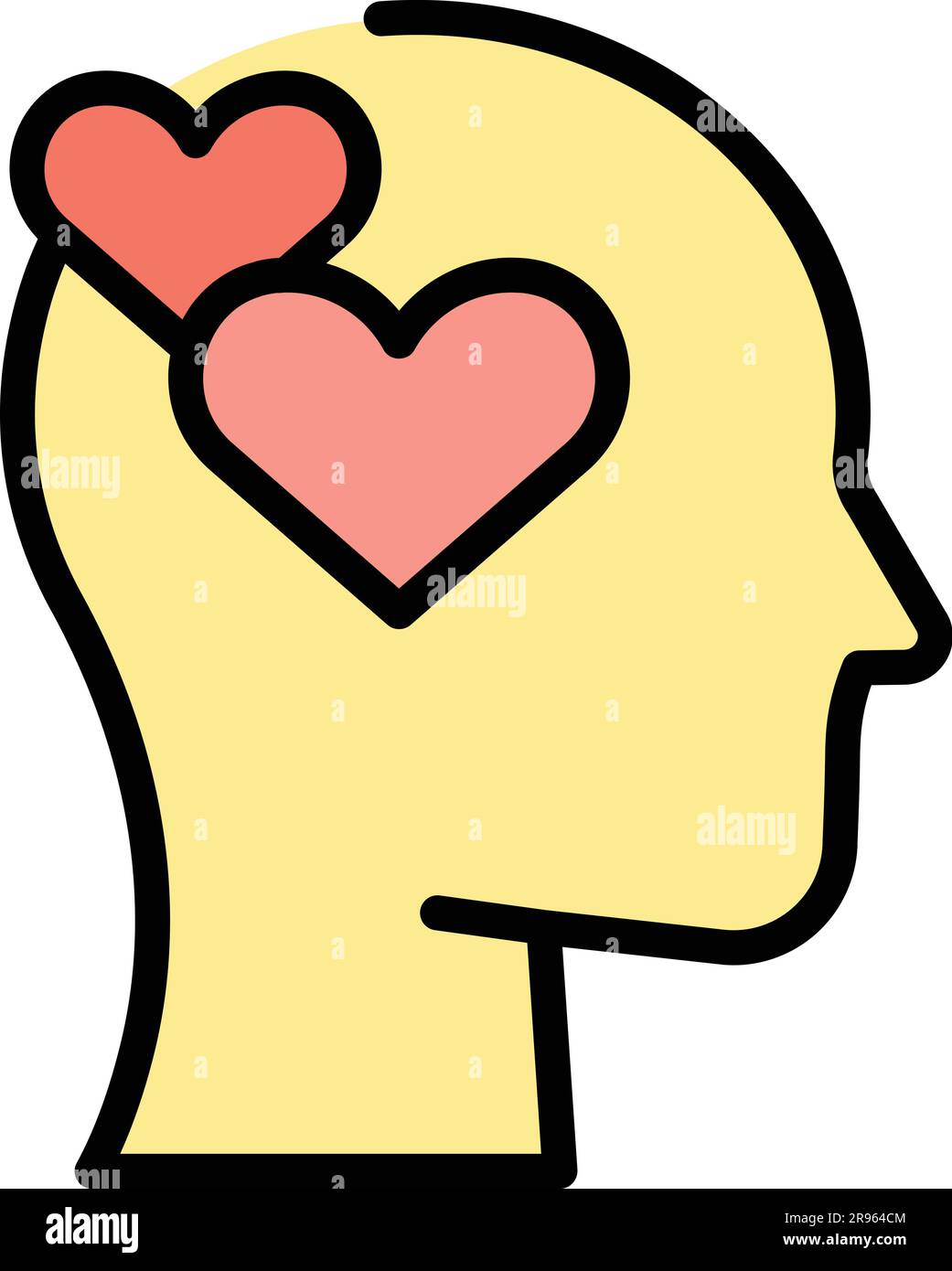 Narcissism mind love icon. Outline Narcissism mind love vector icon for ...