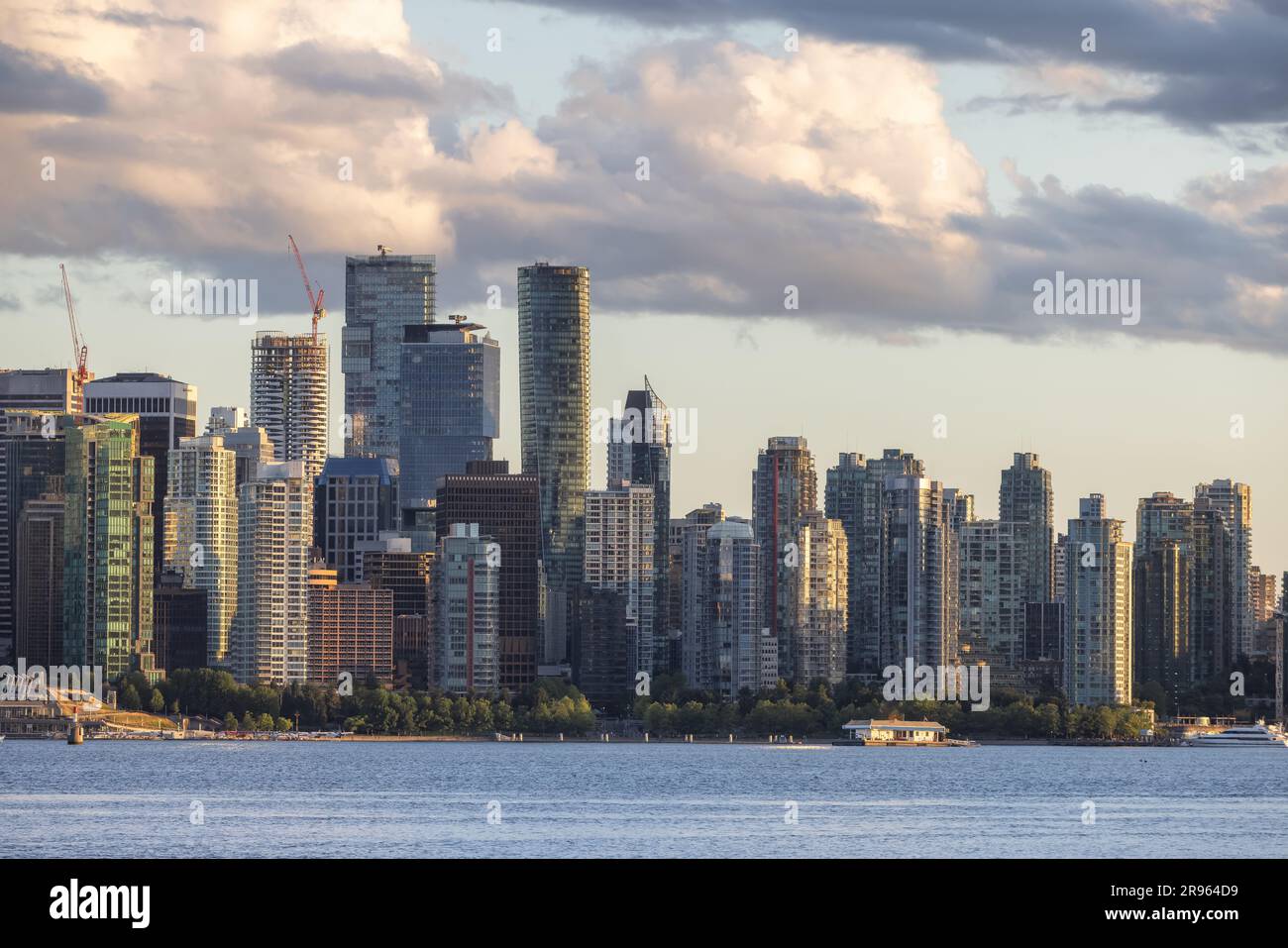 Downtown Vancouver Modern City Skyline at Sunset. Canada Place Stock ...