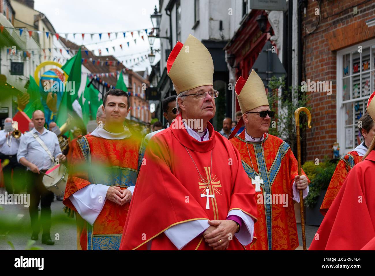 St Albans, UK, 24th June 2023, Alban Pilgrimage, a magnificent
