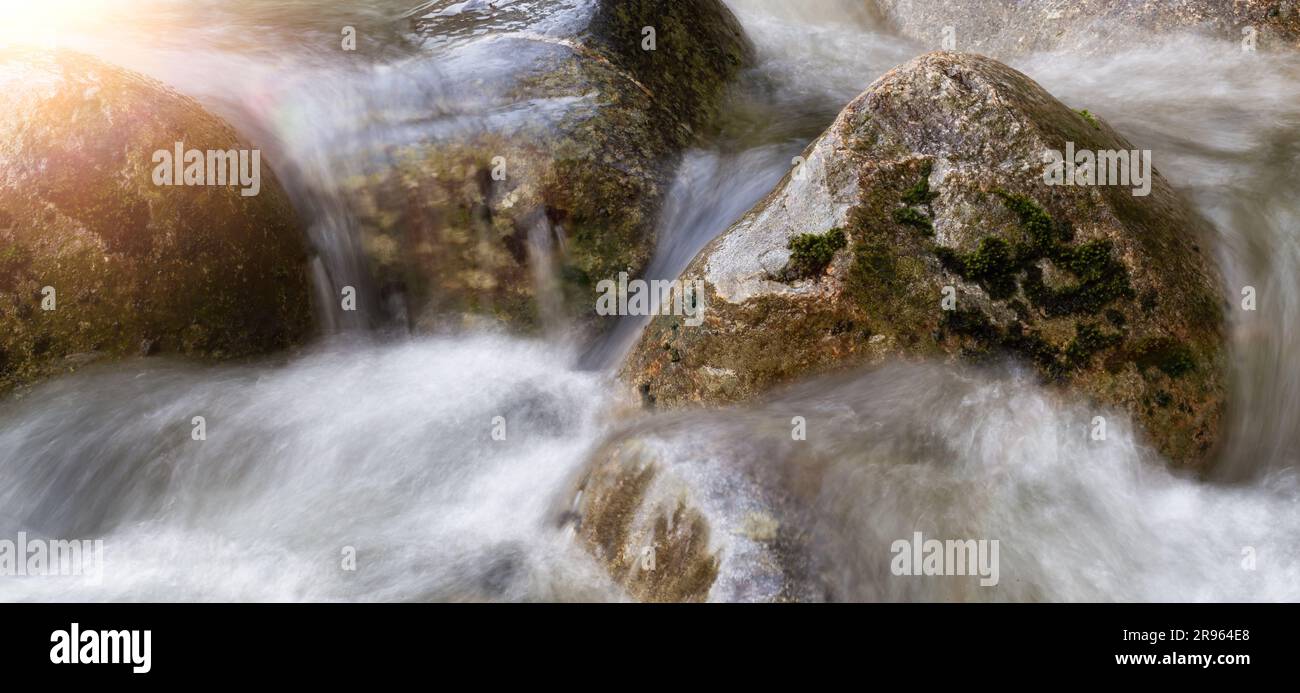 Smooth Stream Rocks Smooth running water close in hi-res stock photography and images - Alamy