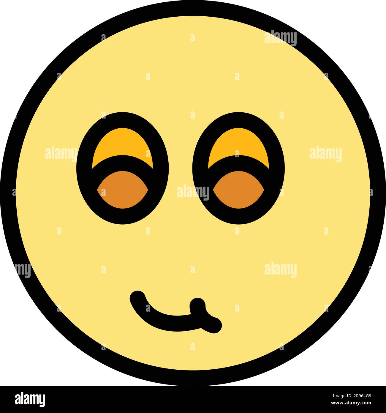 Hushed face icon. Outline Hushed face vector icon for web design ...