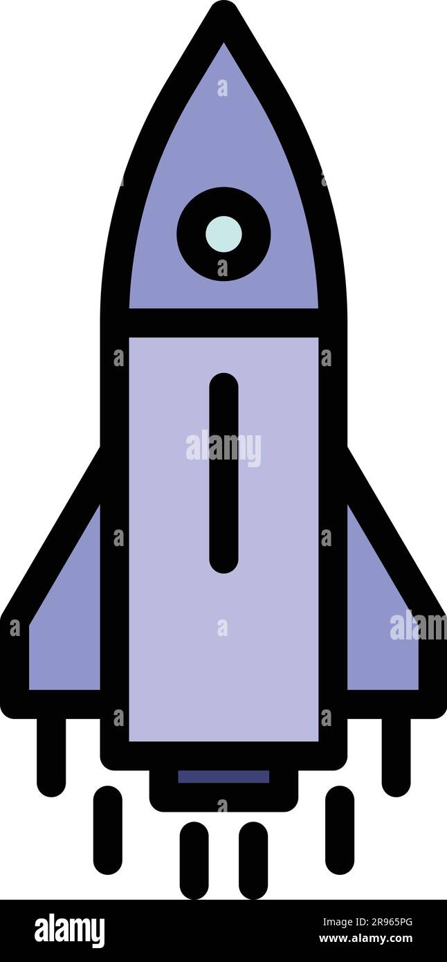 Spacecraft ship icon. Outline Spacecraft ship vector icon for web ...