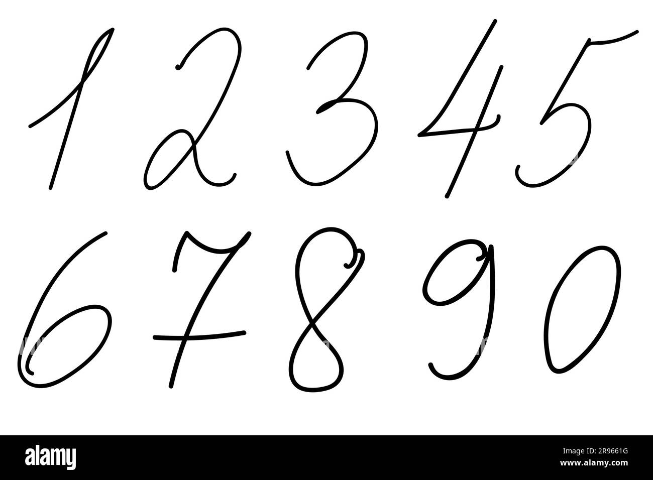 vector-set-of-handwritten-numbers-hand-drawn-doodle-numbers-vector
