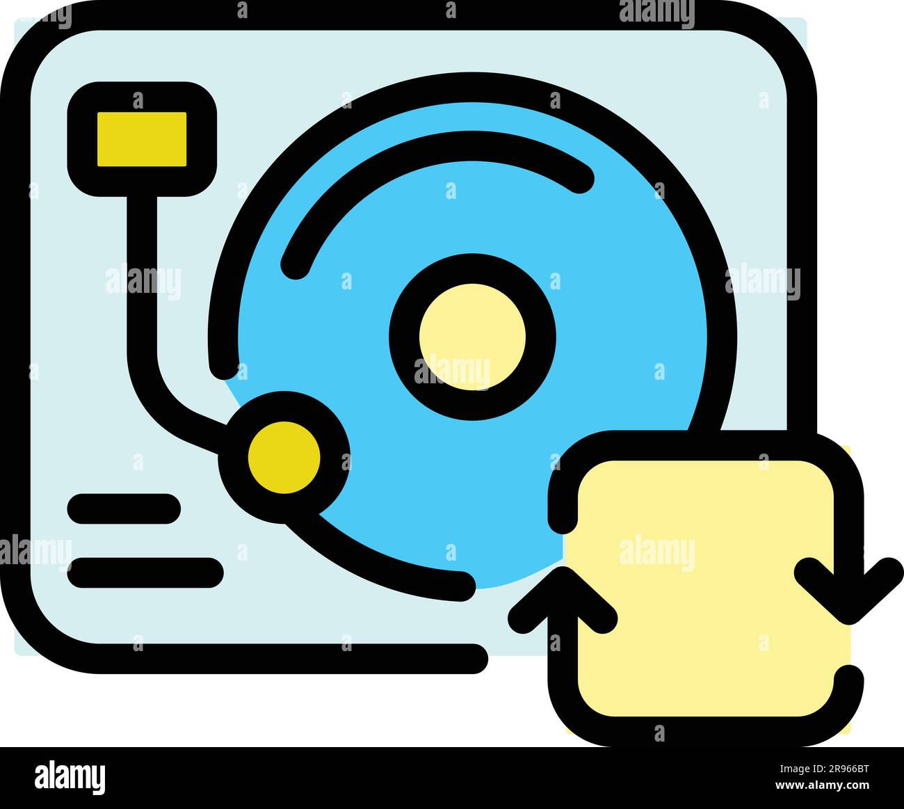 Music backup icon. Outline Music backup vector icon for web design ...