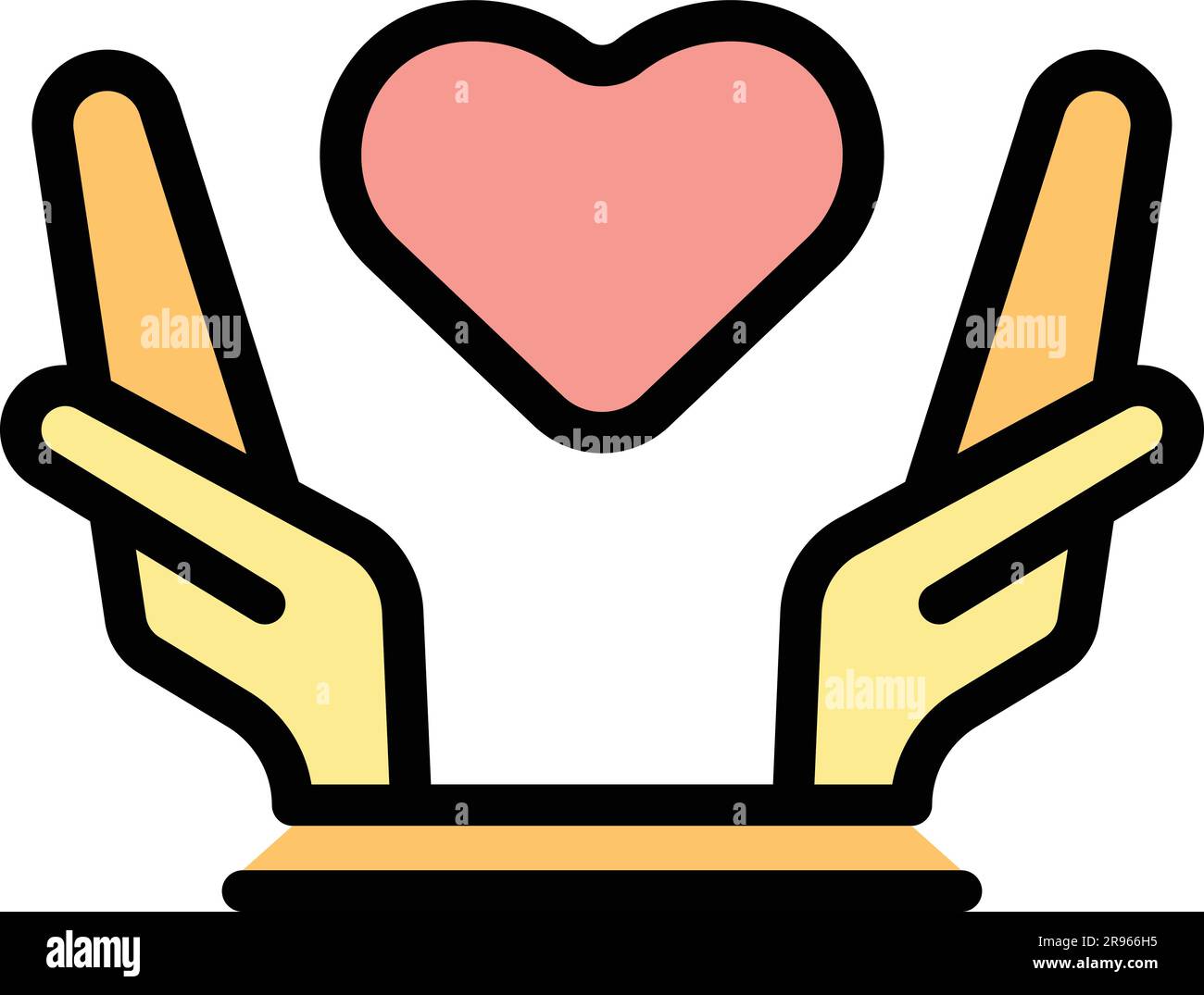 Keep relationship icon. Outline Keep relationship vector icon for web design isolated on white background color flat Stock Vector