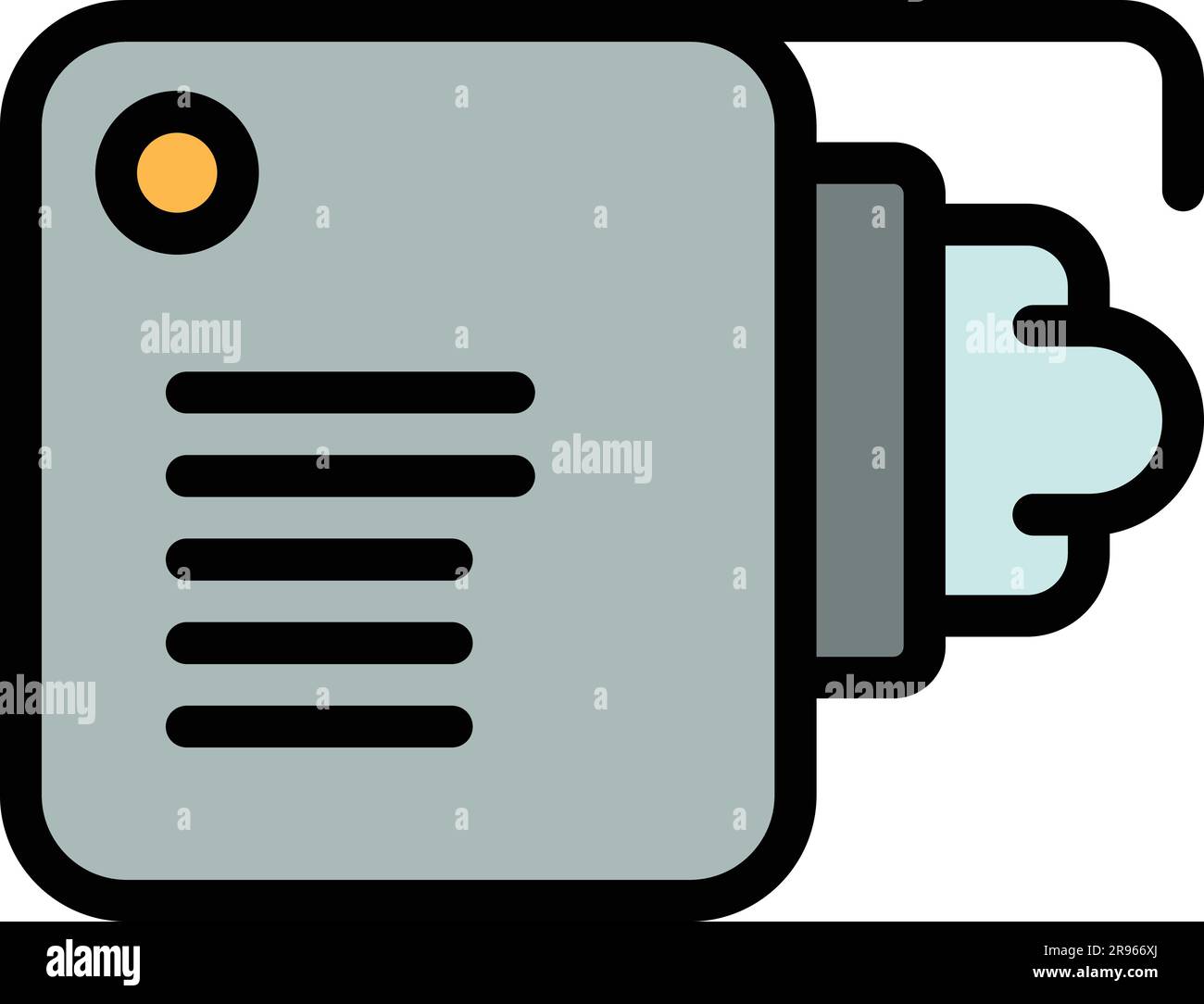 Radar detector icon. Outline Radar detector vector icon for web design
