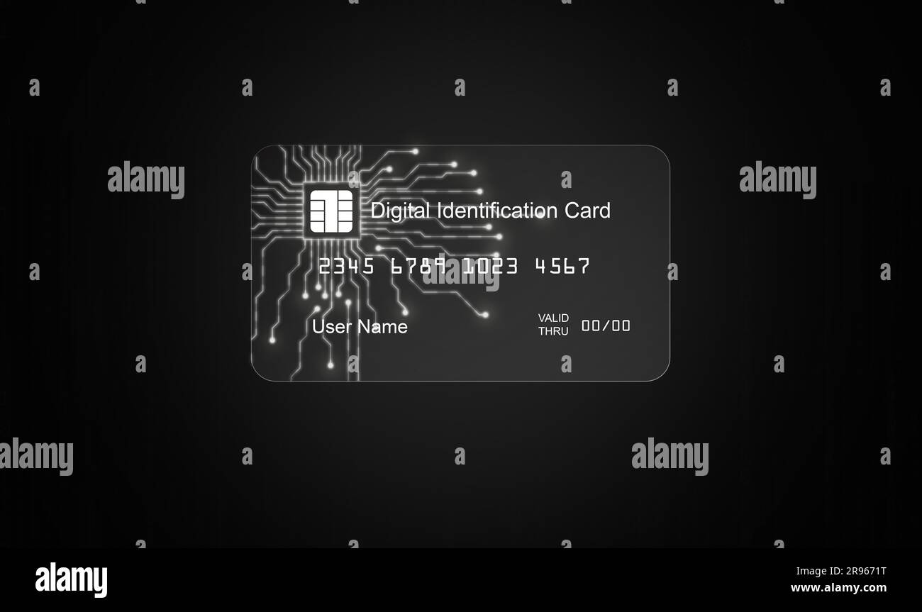 Digital ID card, Electronic Identification. eID smartcard, a digital