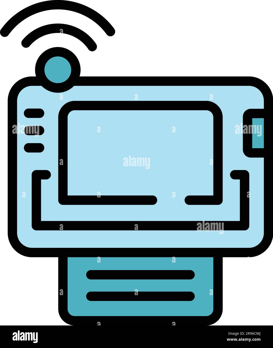 Info monitor internet icon. Outline Info monitor internet vector icon ...