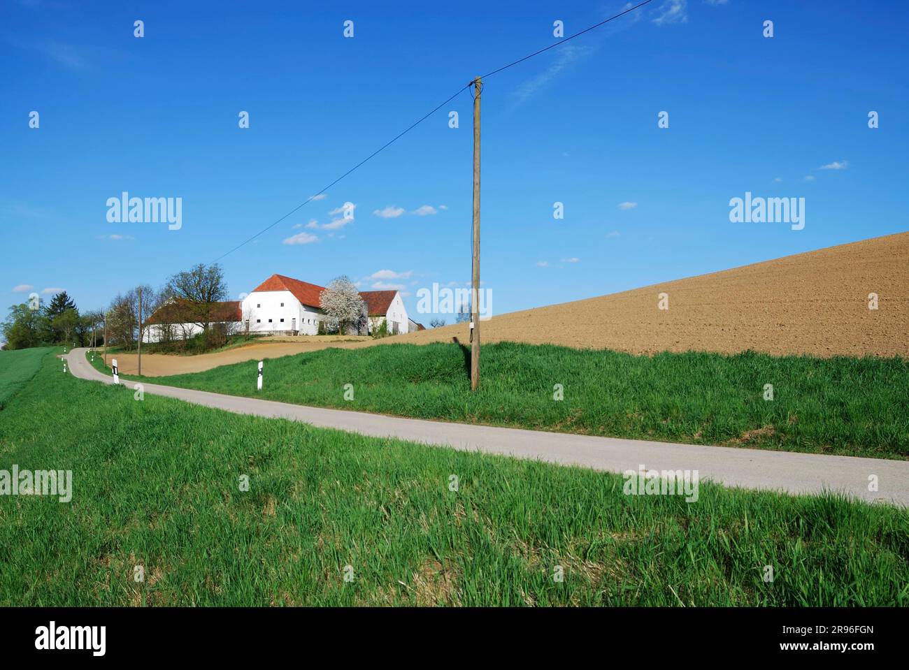 Lonely farm house in Bavaria Germany Stock Photo - Alamy
